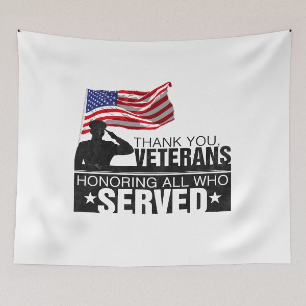 Item preview, Thank you, Veterans! Honoring all who served this nation USA designed and sold by Capiral Bucketlist.