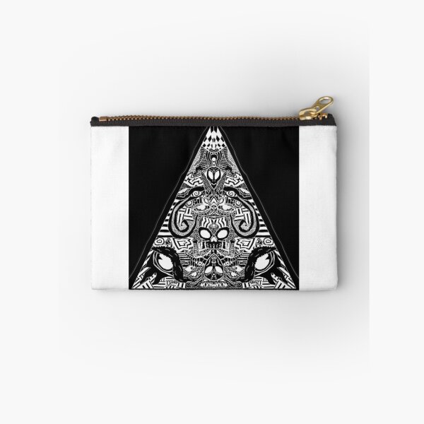 Item preview, Alien skull totem triangle (blackout) designed and sold by Demonmushroom.