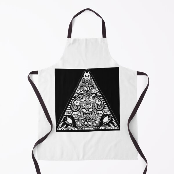 Item preview, Alien skull totem triangle (blackout) designed and sold by Demonmushroom.