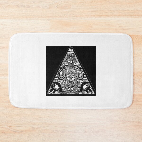 Item preview, Alien skull totem triangle (blackout) designed and sold by Demonmushroom.