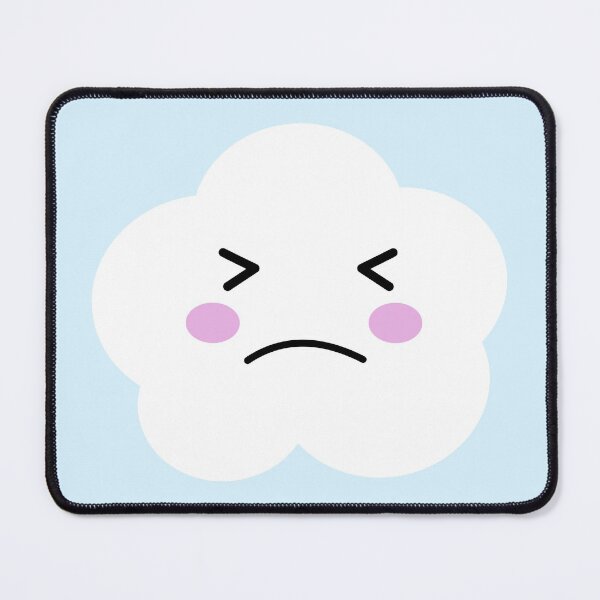 Item preview, Kawaii Style Cute UnHappy Upset Sad Little Cloud Cartoon Illustration  designed and sold by wenjunior.