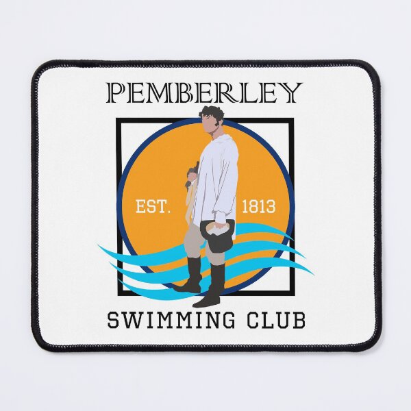 Item preview, Pemberley Swimming Club Est. 1813 - Pride and Prejudice BLACK designed and sold by laracxxx.