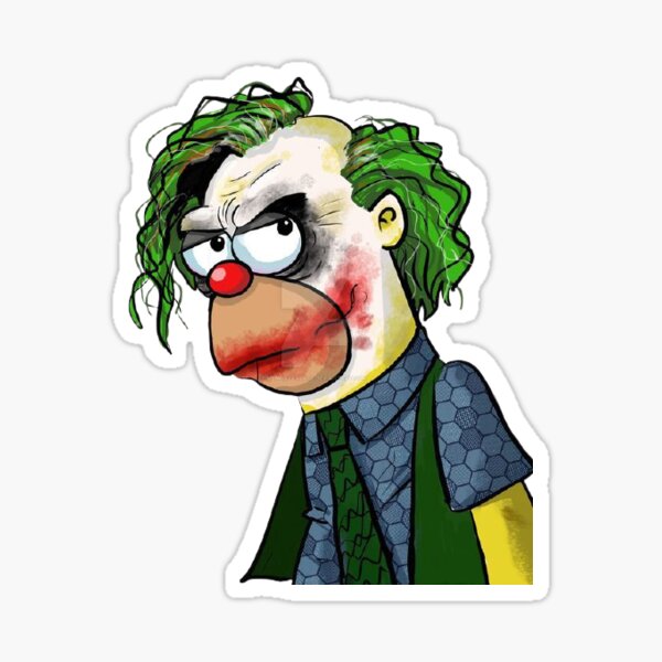 "mean clown" Sticker for Sale by CreativaArte | Redbubble