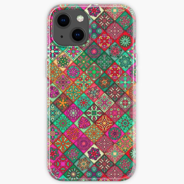 Retro Heritage Traditional Moroccan Tiles Style Design iPhone Soft Case
