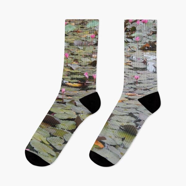 Item preview, Beautiful Pond with Pink Flowers designed and sold by Bennymp.