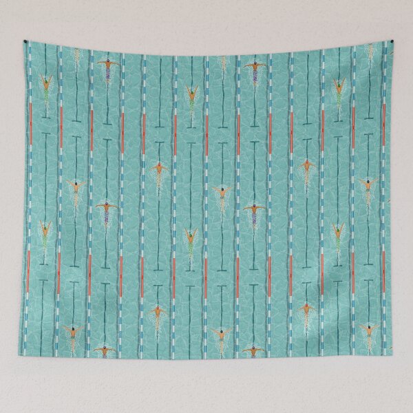 Item preview, Retro Swimming Pool designed and sold by AlyssoCharm.