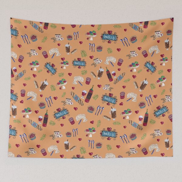 Item preview, Paris Delights on Copper Background by MarcyBrennanArt designed and sold by MarcyBrennanArt.