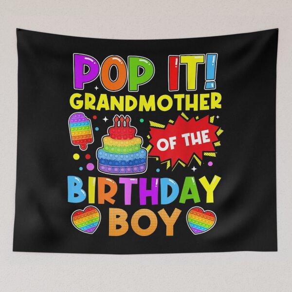 Item preview, Pop It Grandmother of the Birthday Boy Fidget Kids Family designed and sold by LikesConnie.