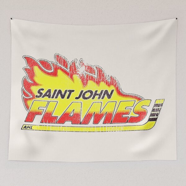 Item preview, Saint John Flames Retro Defunct Ice Hockey designed and sold by ourkid.