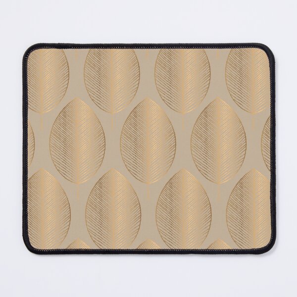 Item preview, Caramel Latte Beige Golden Leaves Elegant Geometric Pattern designed and sold by Vic Torys ☆.