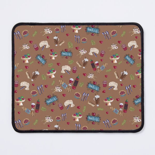 Item preview, Paris Delights on Chocolat Background by MarcyBrennanArt designed and sold by MarcyBrennanArt.