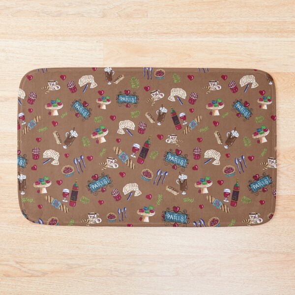 Item preview, Paris Delights on Chocolat Background by MarcyBrennanArt designed and sold by MarcyBrennanArt.