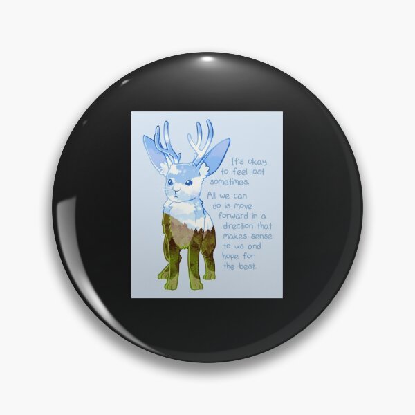 Item preview, quot;It Okay to Feel Lost quot; Jackalope Sticker designed and sold by MelissJohn.