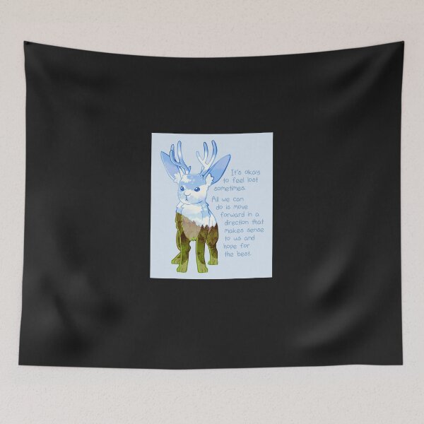 Item preview, quot;It Okay to Feel Lost quot; Jackalope Sticker designed and sold by MelissJohn.