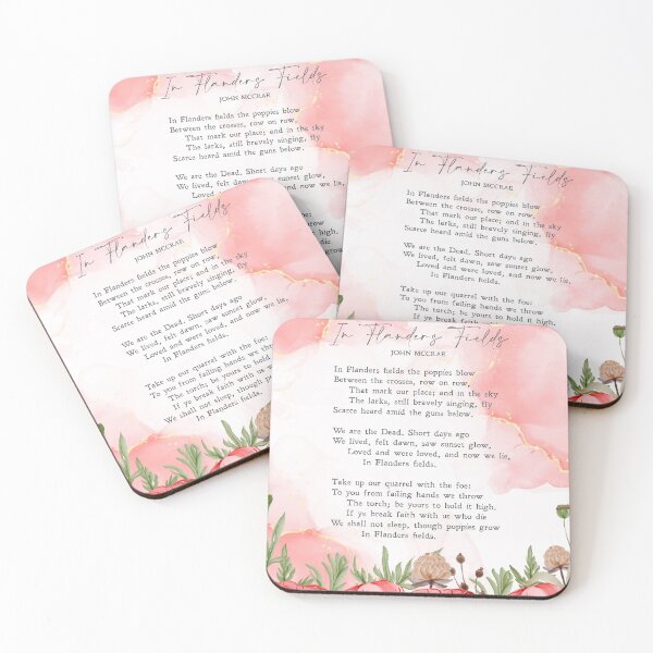 Item preview, In Flanders Fields | John McCrae | Lest We Forget | War Poem | Mourning | Gift | Funeral | Print | In Memory | Veterans | designed and sold by SmashingInkster.