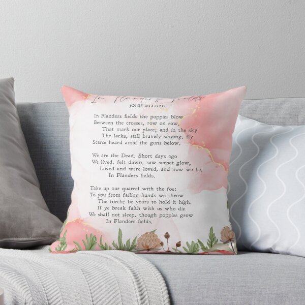 Item preview, In Flanders Fields | John McCrae | Lest We Forget | War Poem | Mourning | Gift | Funeral | Print | In Memory | Veterans | designed and sold by SmashingInkster.