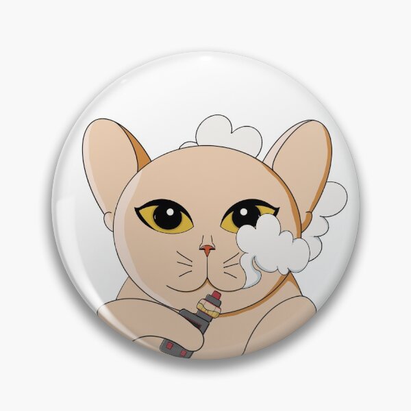Item preview, The vapping cat designed and sold by Mimoaly.