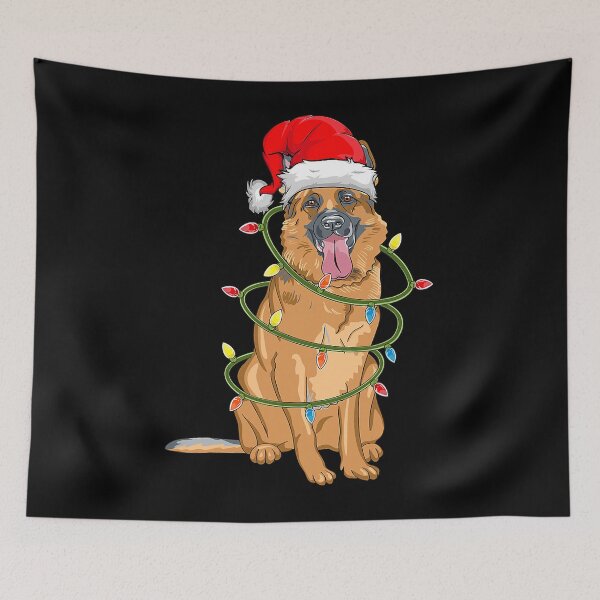 Artikelvorschau, Weihnachtshund, Weihnachtsdeutscher Schäferhund Pyjama entworfen und verkauft von TexansLeather.