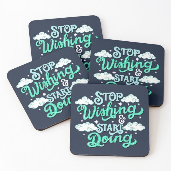 Item preview, Stop wishing start doing designed and sold by Fueled By Letters.