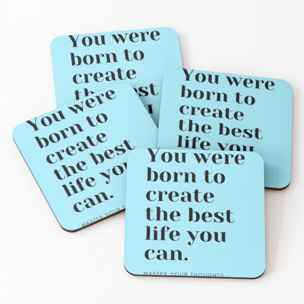 Item preview, You were born to create the best life you can. Master your thoughts   designed and sold by LEAH-CASHOP.