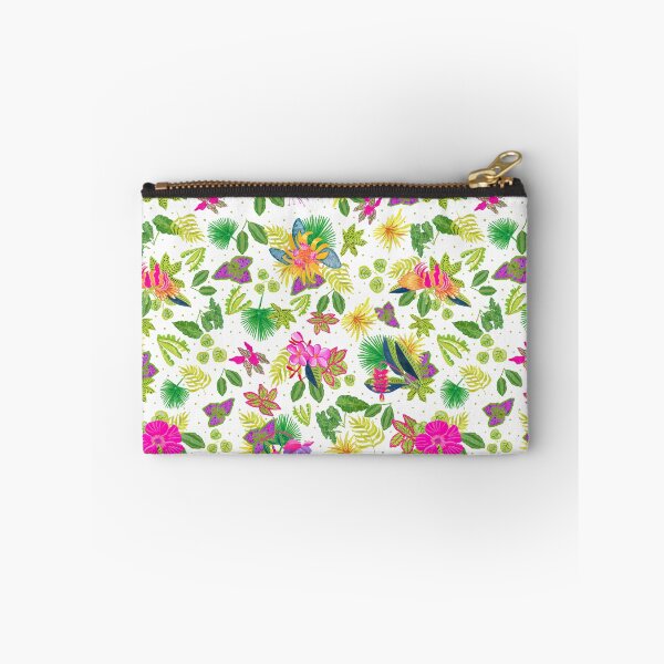Item preview, Tropical Flowers on White Background designed and sold by MarcyBrennanArt.