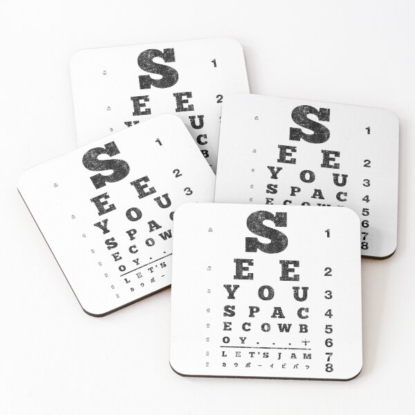 Item preview, See You Space Cowboy Eyechart (Variant) designed and sold by huckblade.