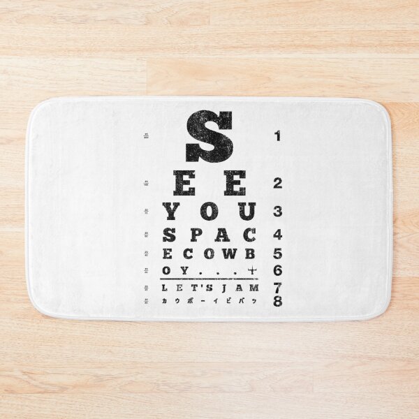 Item preview, See You Space Cowboy Eyechart (Variant) designed and sold by huckblade.