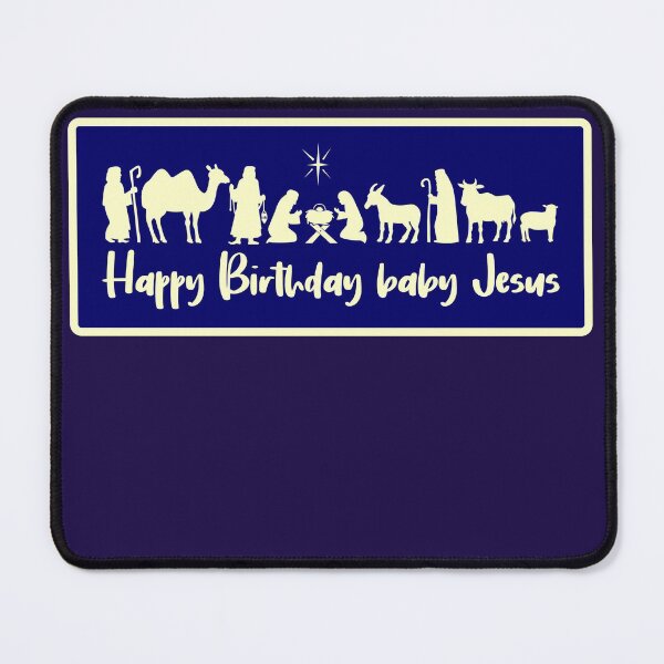 Item preview, Happy Birthday baby Jesus designed and sold by sandpiperstudio.