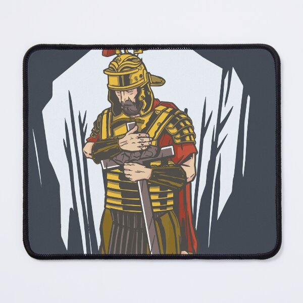 Item preview, Roman warrior hugging Cross designed and sold by Klotho-Fashion.