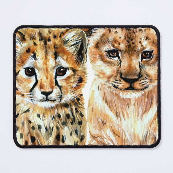 Item preview, Sweet Cheetah and Lion Cub best friends -  designed and sold by Orianah.