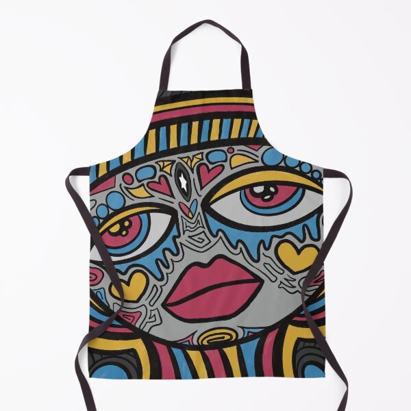 Artikelvorschau, Take 2 of Trippy Irene Shroom Portrait Primary Colors  entworfen und verkauft von Prachi Patel.