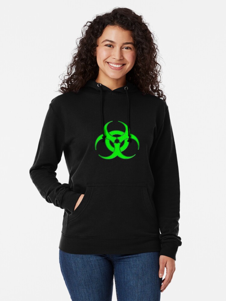 Neon Green Biohazard Sign