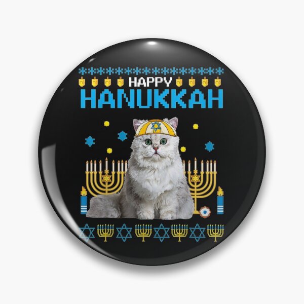 Artikelvorschau, Cat Chanukah Jewish Ugly Hanukkah Sweater Pajama T-Shirt entworfen und verkauft von Anthony-Wilson.