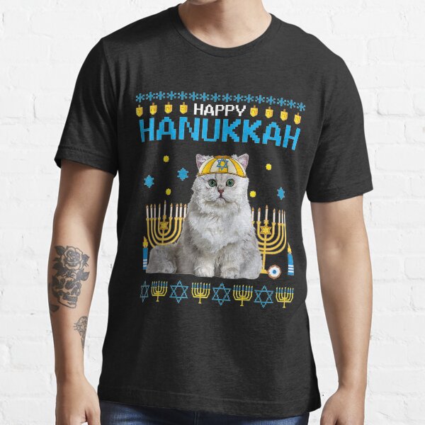 cat hanukkah sweater