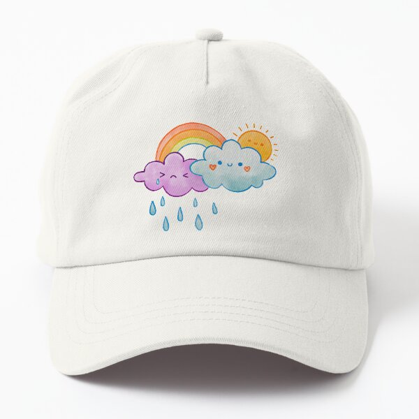 Caring Clouds Sunshine and Rainbows Dad Hat
