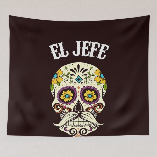 Item preview, El Jefe Sugar Skull Apparel, Men Mexican Dia De Los Muertos designed and sold by TheHumbleLemon.