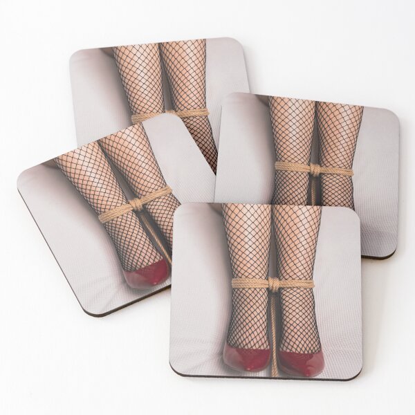 Item preview, Beautiful Legs in Fishnets Red Heels tied in Rope designed and sold by DirtyArchangel.