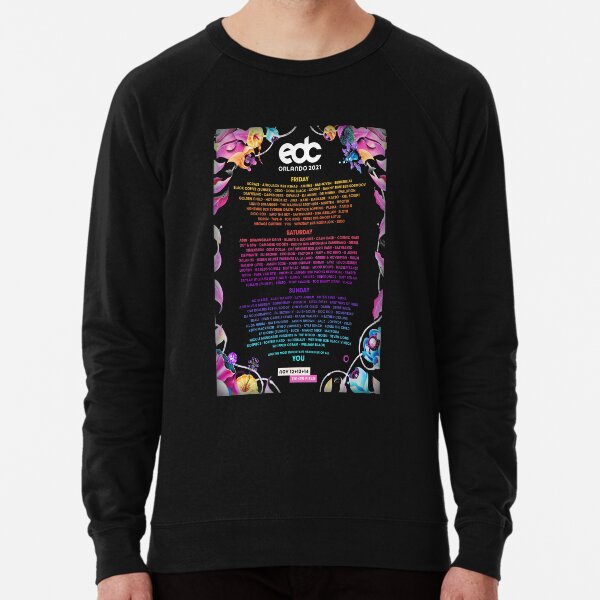 EDC Orlando 2021 Line-Up Lightweight Sweatshirt