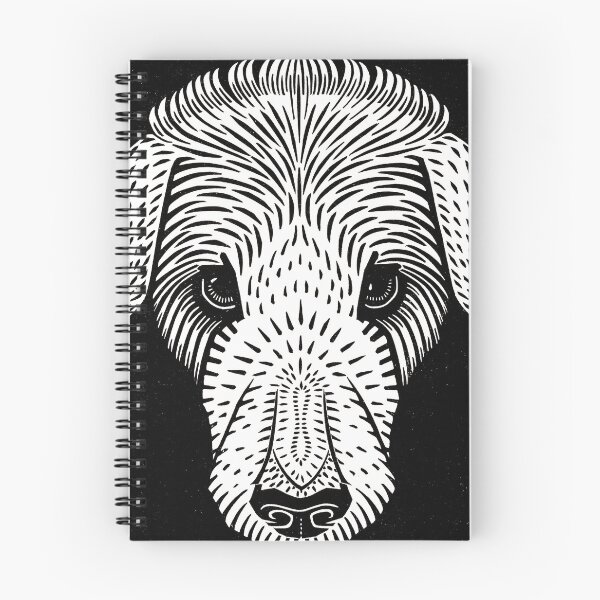 Item preview, Julie de Graag Dog's Head Graphic Art Nouveau Style designed and sold by AlohaHound.