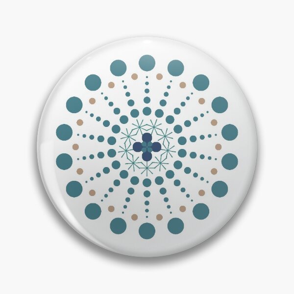 Item preview, Cute circular pattern of doodle. Lovely color. Vintage blue dot pattern. designed and sold by yoonjolab.