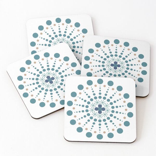 Item preview, Cute circular pattern of doodle. Lovely color. Vintage blue dot pattern. designed and sold by yoonjolab.