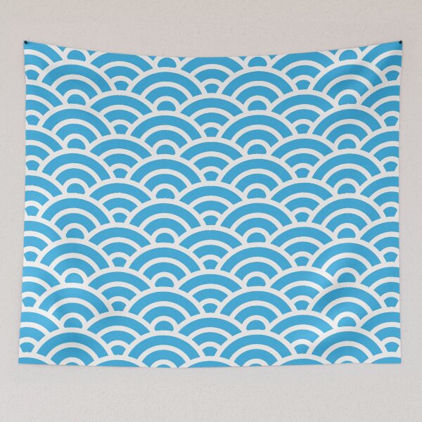 Item preview, TSUYUKUSA 193 Seigaiha Waves - Energetic Ver. | Japanese Pattern Wagara designed and sold by Polariszero.