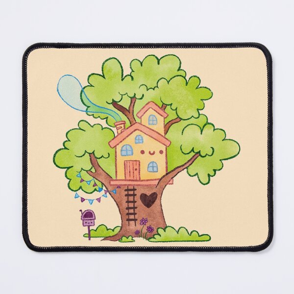 Cute Treehouse Mouse Pad