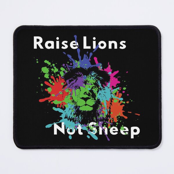 Item preview, Raise Lions Not Sheep - American Patriot - Patriotic Colorful Lion US designed and sold by DKA-2ndBoy.