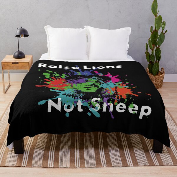 Item preview, Raise Lions Not Sheep - American Patriot - Patriotic Colorful Lion US designed and sold by DKA-2ndBoy.