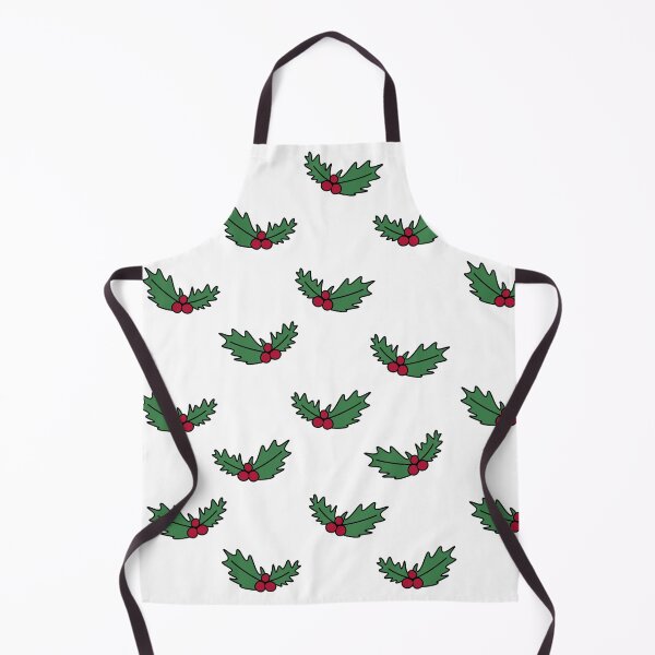 Item preview, Christmas Holly Leaves Cartoon Doodle Pattern, made by EndlessEmporium designed and sold by EndlessEmporium.
