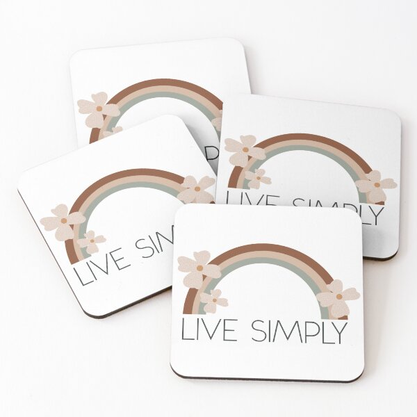 Item preview, Live Simply Boho Rainbow Flowers designed and sold by WalkSimplyArt.