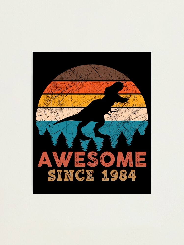 Awesome Since 2016 T-Shirt 3 Years Old Dinosaur Gift