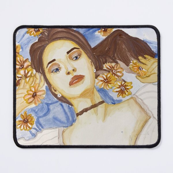 Item preview, Flower Picnic Watercolor Portrait designed and sold by Cosmic-artt.