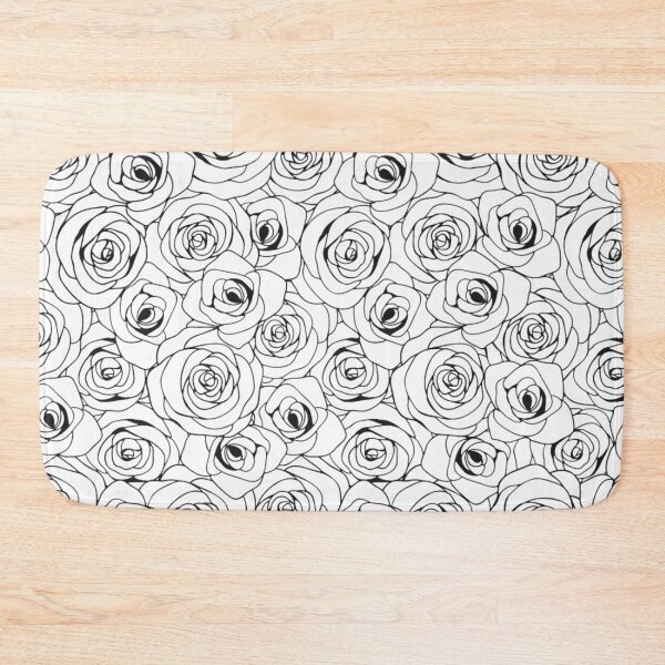 Item preview, Black and White Blooming Roses designed and sold by monodesigns.